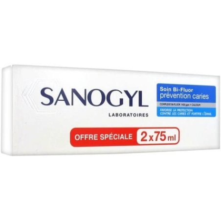 Sanogyl Bi-Fluor Care Decays Prevention Toothpaste 75ml - Pack of 2