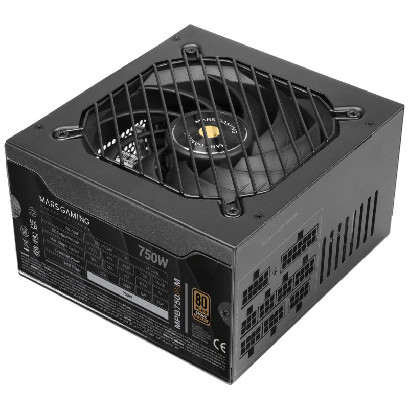 Mars Gaming MPB750SIM power supply unit 750 W 24-pin ATX ATX Black