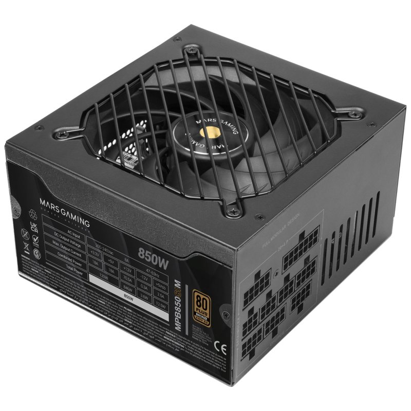 Alimentation ATX Mars Gaming MPB-SIM - 850W (Noir)