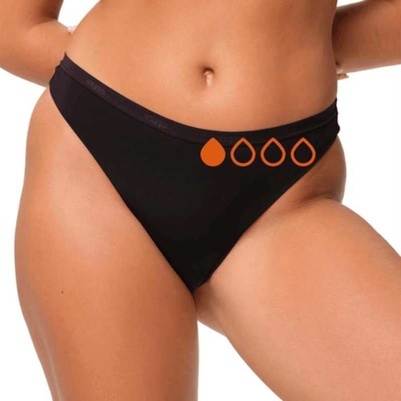 SNUGGS BRAZILIAN Period Underwear Light Bleeding Thin and Absorbent Menstrual Underwear Made in EU Recycled Nylon