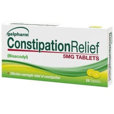 Galpharm Constipation Relief Tablets 5mg Bisacodyl Laxative EntroLax Dulcolax