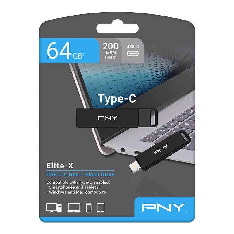 STICK USB-Stick 64GB PNY Elite X USB 3.2 Typ C retail retail