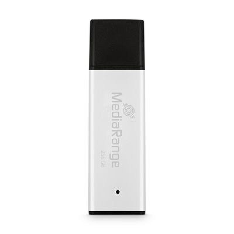 MediaRange MR1903 lecteur USB flash 256 Go USB Type-A 3.2 Gen 1 (3.1 Gen 1) Noir, Argent