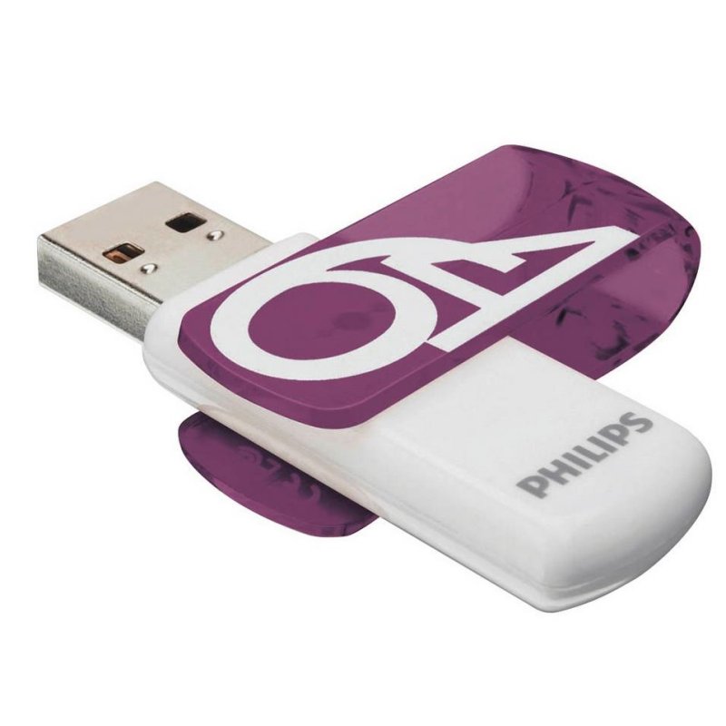 STICK Philips USB 2.0 2-Pack 64GB Vivid Edition Magic Purple