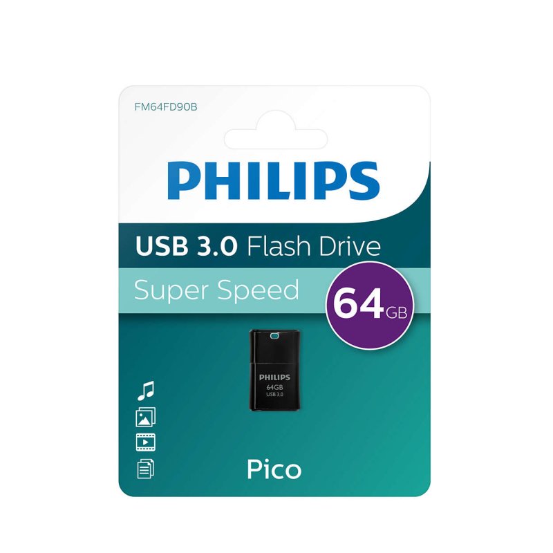 STICK Philips USB 3.0 64GB Pico Edition Midnight Black