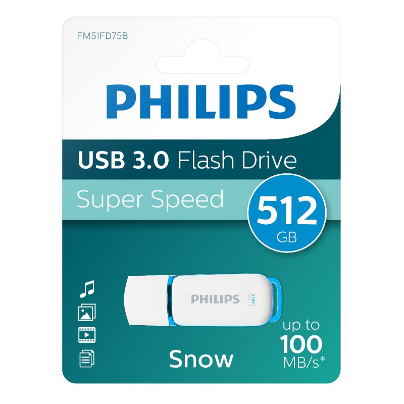 STICK Philips USB 3.0 512GB Snow Edition Spring Green