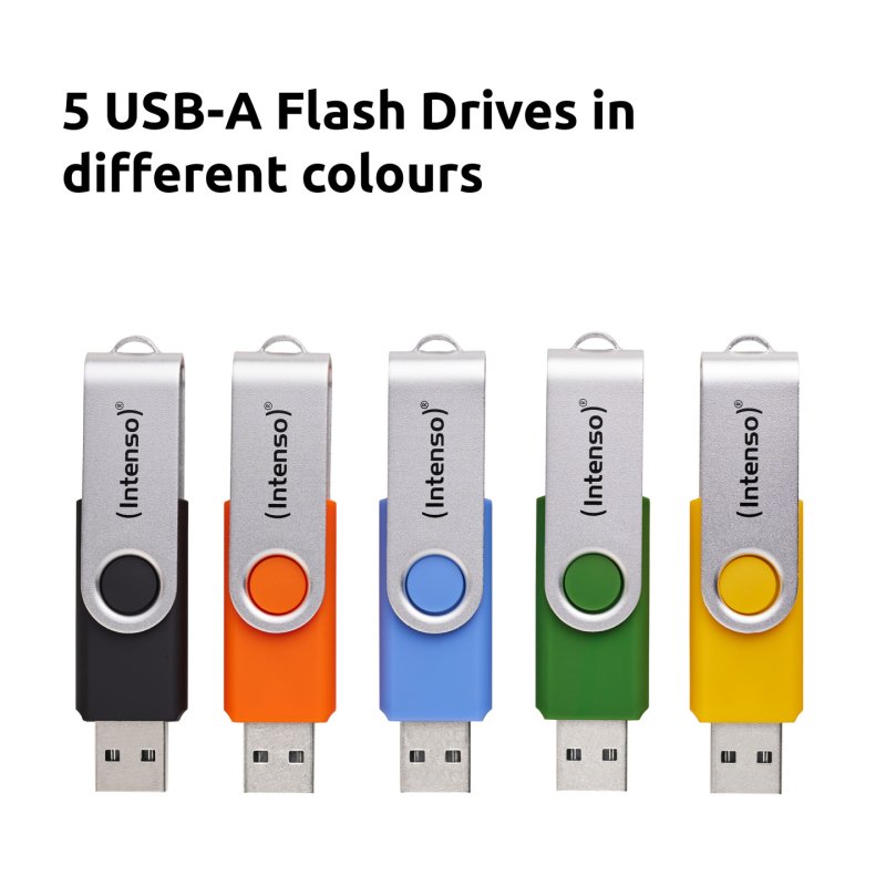 STICK Intenso Office Line 256GB USB Stick 3.2 Multipack x5 bunt
