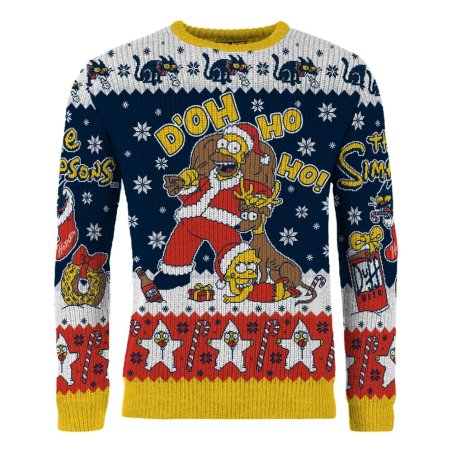 Simpsons Christmas Sweater D'oh Ho Ho! Size M