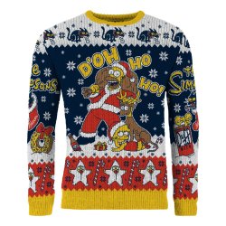 Simpsons Christmas Sweater D'oh Ho Ho! Size XL