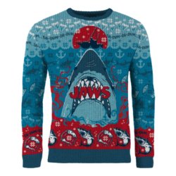 Jaws Christmas Sweater Jaws Size S