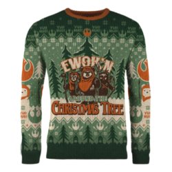 Star Wars Christmas Sweater Ewok'n around the Christmas Tree Size M