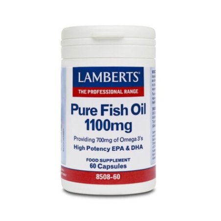 LAMBERTS Pure Fish Oil 1100mg 60 Capsules