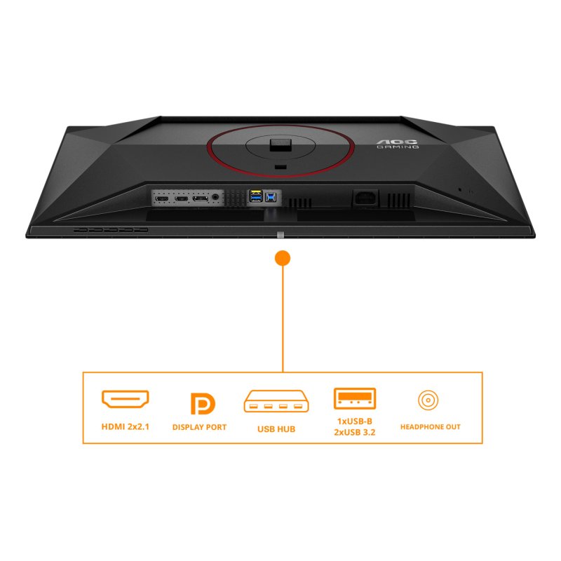 AOC G4 Q27G4ZDR computer monitor 67.3 cm (26.5") 2560 x 1440 pixels Quad HD QD-OLED Black, Red