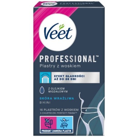 Veet 16pcs Wax Strips for Sensitive Skin