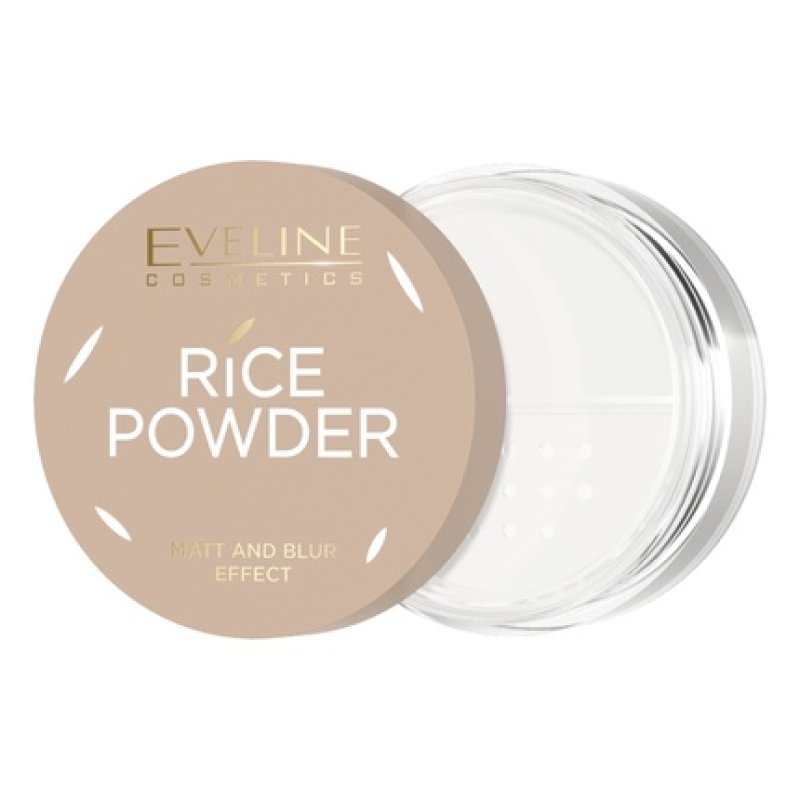 Eveline Cosmetics Rice Powder Matt And Blur Effect Transparent Loose Rice Powder Mattifying 10g