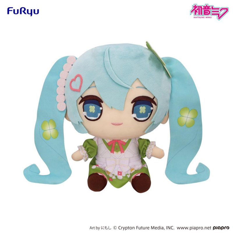 HATSUNE MIKU KYURUMARU - Clover - Big Plush Toy 26cm