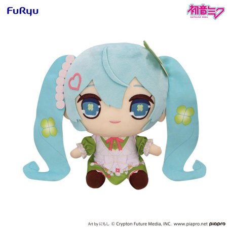 HATSUNE MIKU KYURUMARU - Clover - Big Plush Toy 26cm