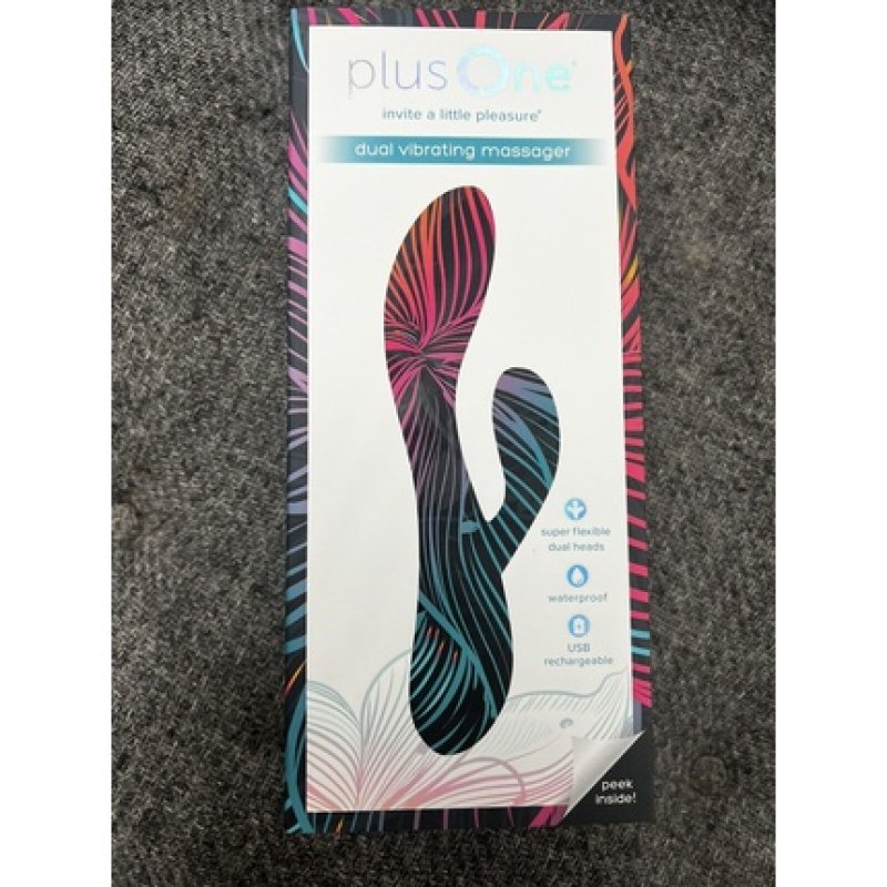 Plus One Dual Vibrating Massage Device Passion Pink 6704