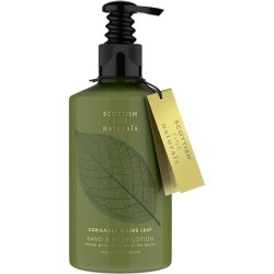 Scottish Fine Naturals Hand & Body Lotion Hydrating Formula with Flax Seed Oil & Cocoa Butter 300ml Pump Bottle