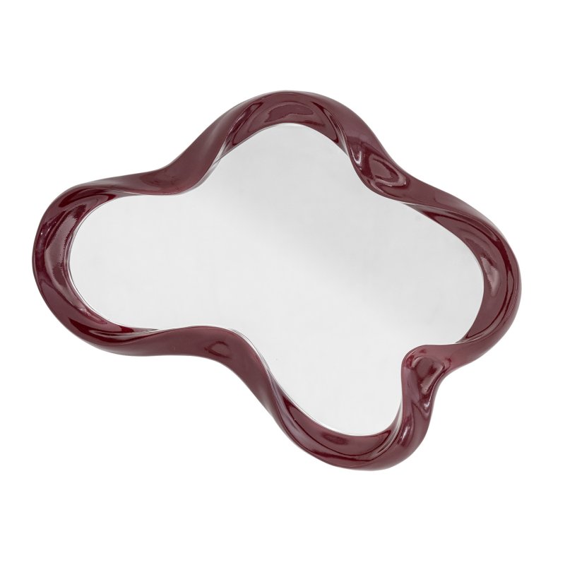 Bloomingville - Violeta Wall Mirror - Red - Polyresin