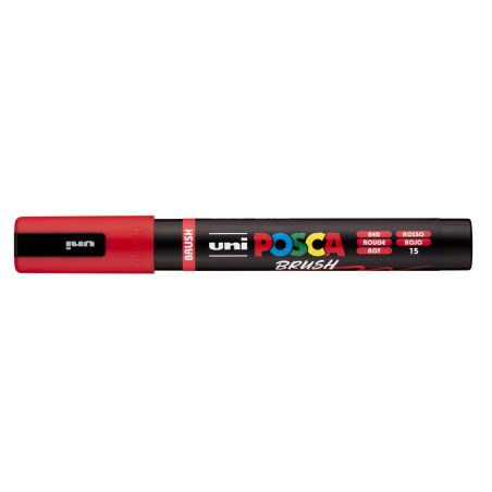 Posca - Brush PC-5BR - Red (401506-40)
