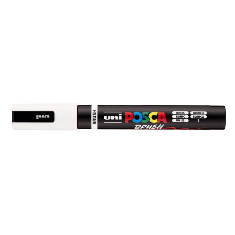 Posca - Brush PC-5BR - Hvid (401506-52)