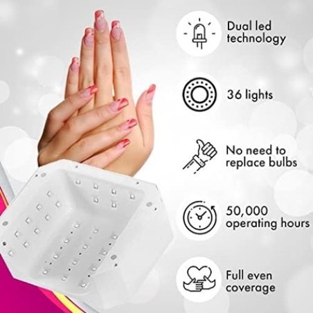 Semilac Professional 48/24W LED UV Lamp for Gel Nails