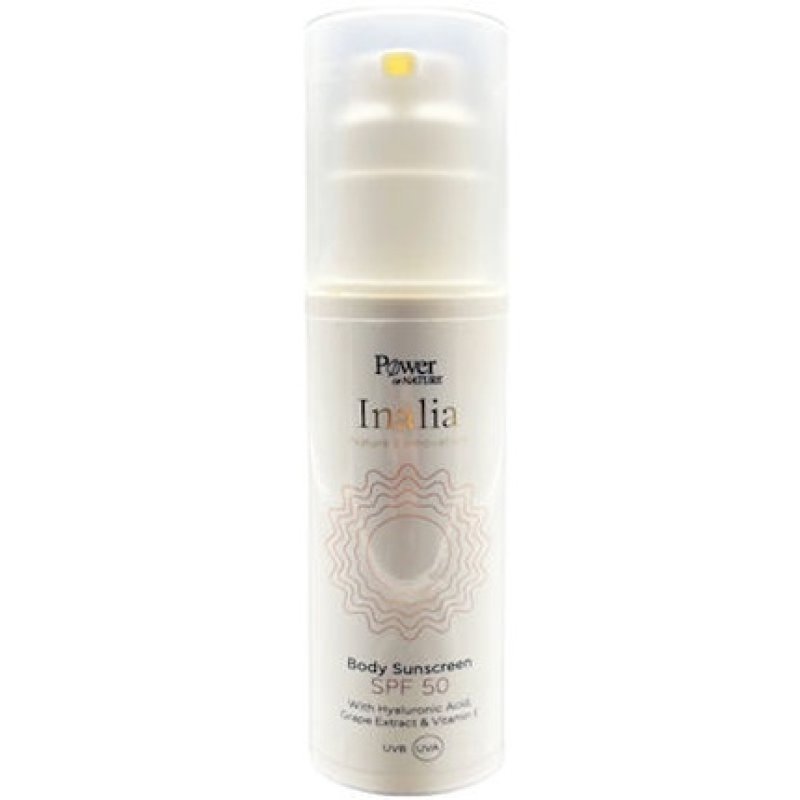 Inalia Body Sunscreen Spf 50 With Hyaluronic Acid, Grape Extract, And Vitamin E - 150ml