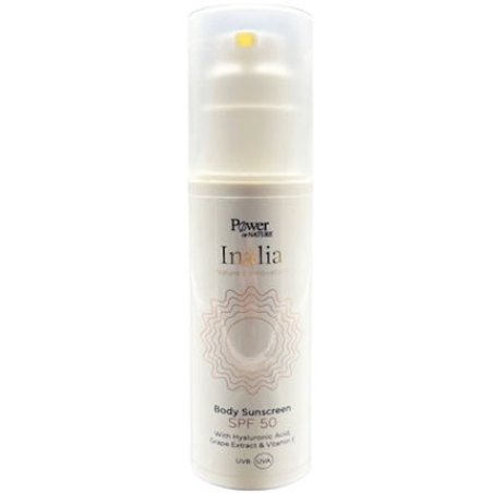 Inalia Body Sunscreen Spf 50 With Hyaluronic Acid, Grape Extract, And Vitamin E - 150ml