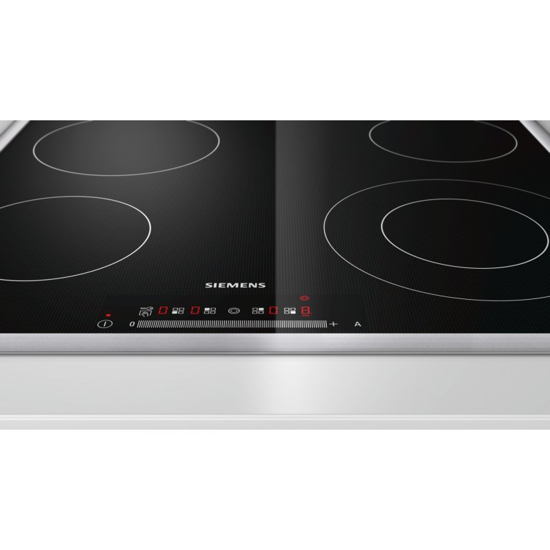 Siemens ET645NF17 hob Black Stainless steel Built-in Ceramic 4 zone(s)