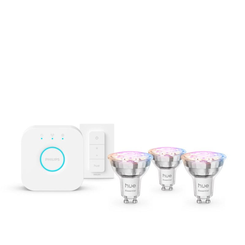 Philips Hue Starter Kit Essential GU10 3P Switch V2 bridge