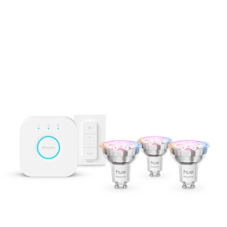 Philips Hue Starter Kit Essential GU10 3P Switch V2 bridge