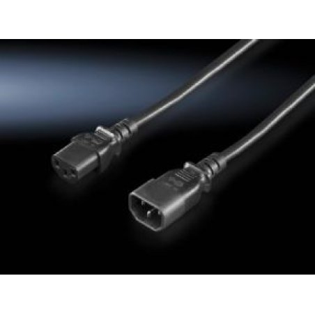 Rittal DK 7200.215 Noir 1,8 m Coupleur C14 Coupleur C13