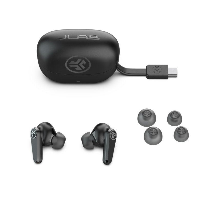 JLab Go Pods ANC Headset True Wireless Stereo (TWS) In-ear Calls/Music Bluetooth Black