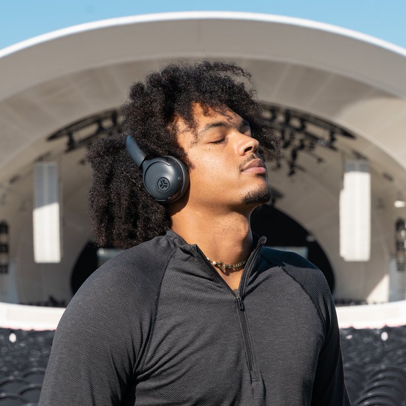 JLab Go Lux ANC Headset Wireless Head-band Calls/Music USB Type-C Bluetooth Graphite