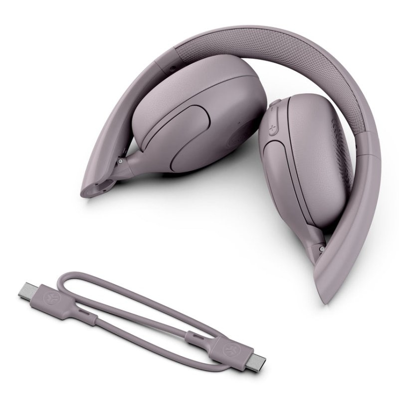 JLab Go Lux ANC Headset Wireless Head-band Calls/Music USB Type-C Bluetooth Mauve