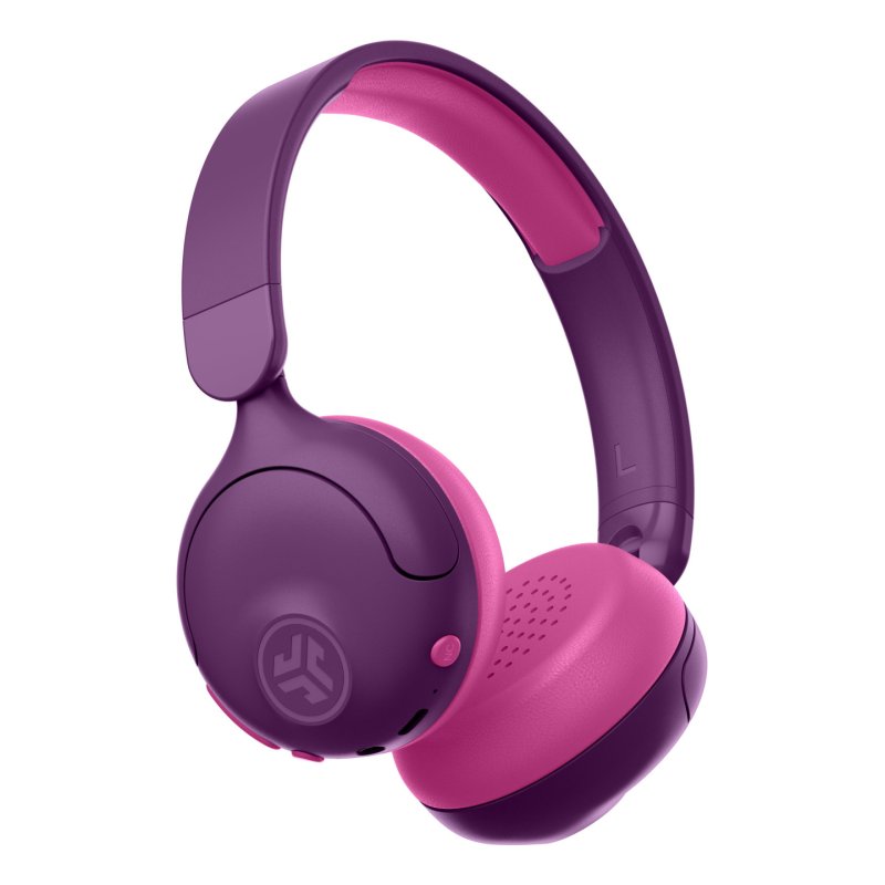 JLab JBuddies ANC Headset Wired & Wireless Head-band Calls/Music USB Type-C Bluetooth Pink, Purple