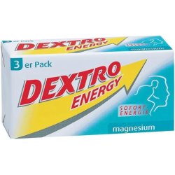 Dextro Energy Cube - Fruity Delicious Glucose with Magnesium for Everyday and Sports - Magnesium - 3 x 8 Tablets