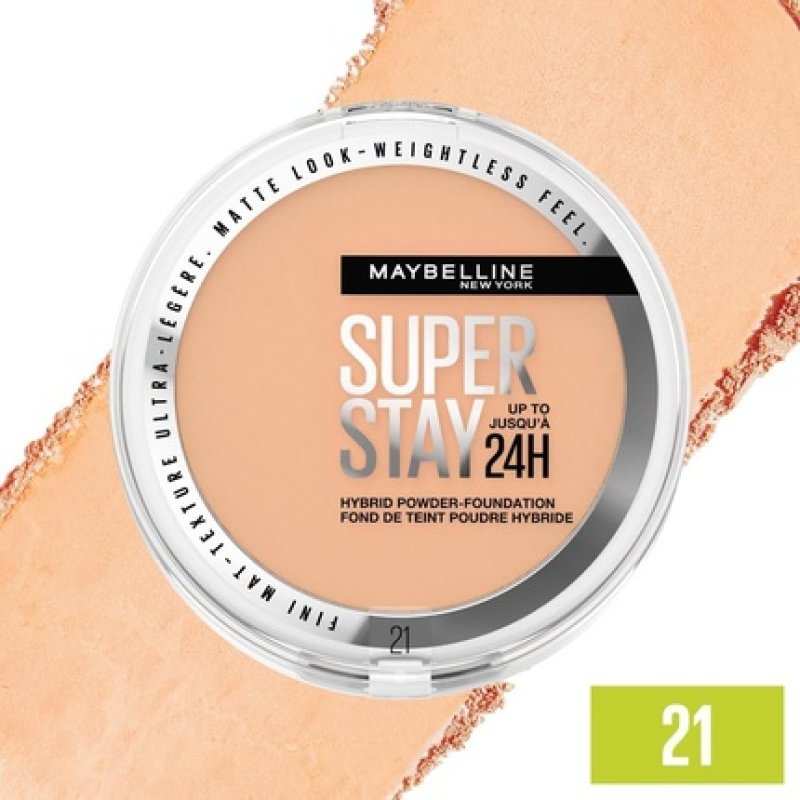 Maybelline New York Hybrid Powder Foundation Long-Lasting Coverage