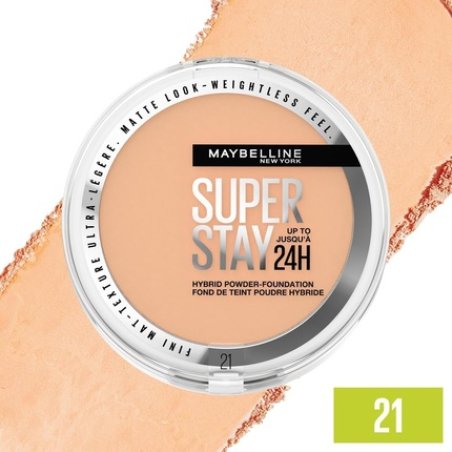 Maybelline New York Hybrid Powder Foundation Long-Lasting Coverage