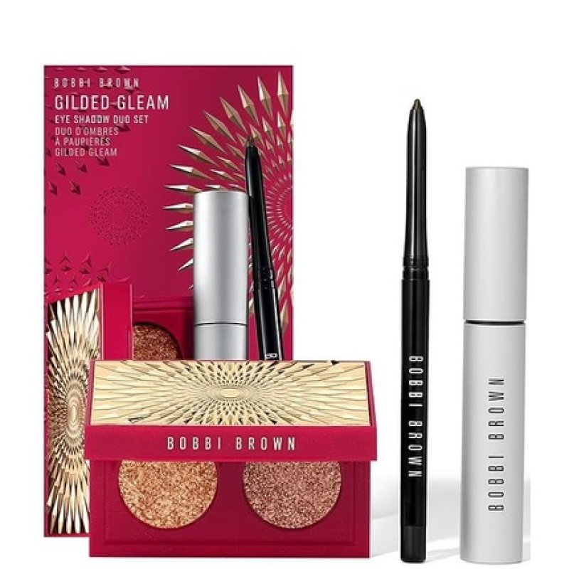 Bobbi Brown Gilded Gleam Eyeshadow Eyeliner Mascara Set