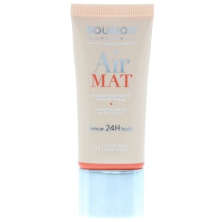 Bourjois Air Matt 24h Foundation 01 Ivory Rose 30ml Mattifying Covering Makeup
