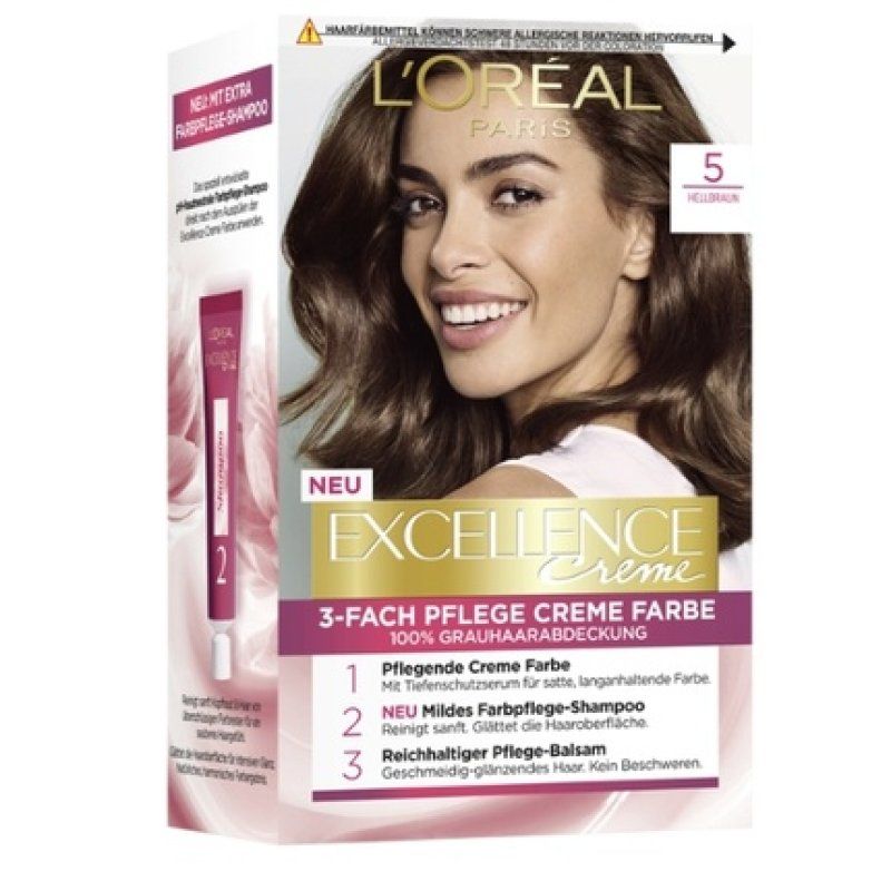 L'Oreal Excellence Creme Hair Color Shade 5 - 120ml Professional Salon-Quality Dye For Vibrant Hair