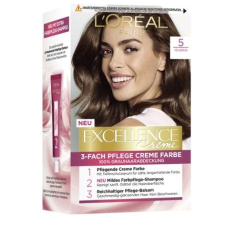 L'Oreal Excellence Creme Hair Color Shade 5 - 120ml Professional Salon-Quality Dye For Vibrant Hair