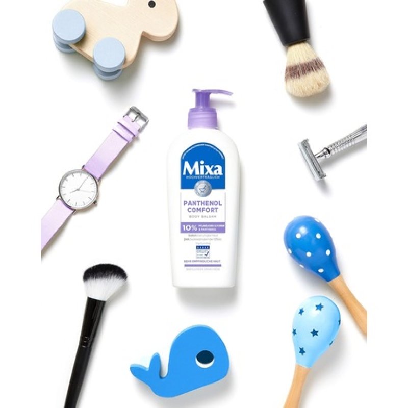 Mixa Panthenol Comfort Body Balm Itch Relief and Soothing Balm with Panthenol and Vegetable Glycerine for Sensitive