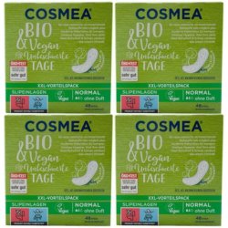 Cosmea Normal Panty Liners 48 Pieces - Unscented - 100% Organic Cotton