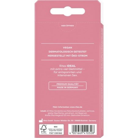 Ritex Ideal Condoms Extra Lubricated 10 Pack
