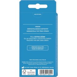 Ritex Extra Thin Condoms - Natural Feeling - for a More Intense Sensation 8 Pieces