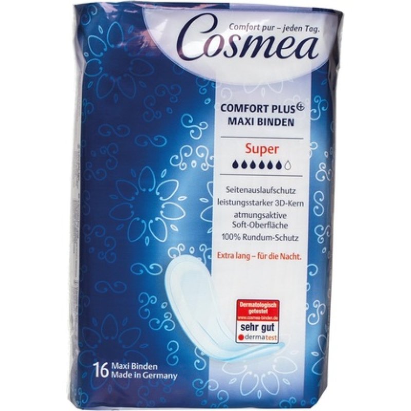 Cosmea Super Pads Tex Stop 16 Count