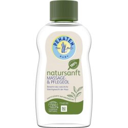 Penaten Natursanft Massage and Care Oil 200ml Perfume-Free Baby Oil and Baby Care Massage Oil with Rapeseed Oil